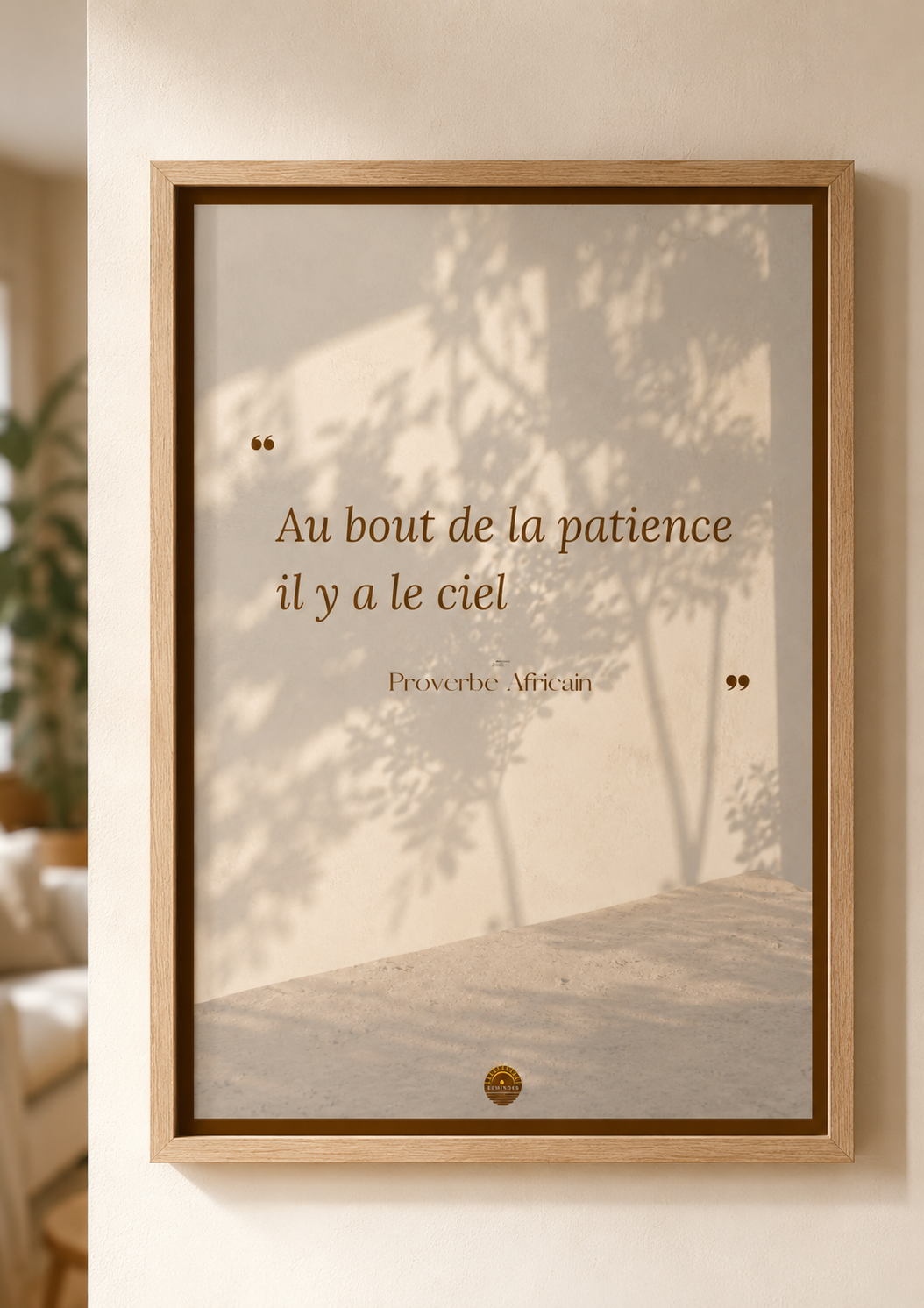 Affiche "Au bout de la patience, il y a le ciel"