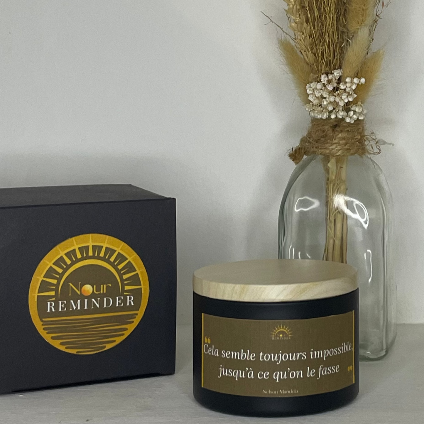 Bougie parfumée "Cela semble toujours impossible, jusqu’à ce qu’on le fasse"