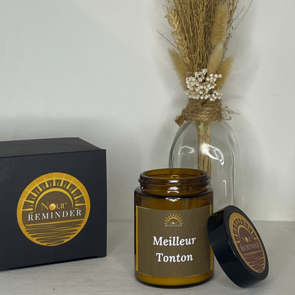 Bougie parfumée "Meilleur Tonton"