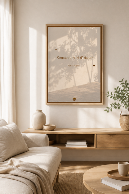 Affiche "Là où on s'aime, il ne fait jamais nuit"