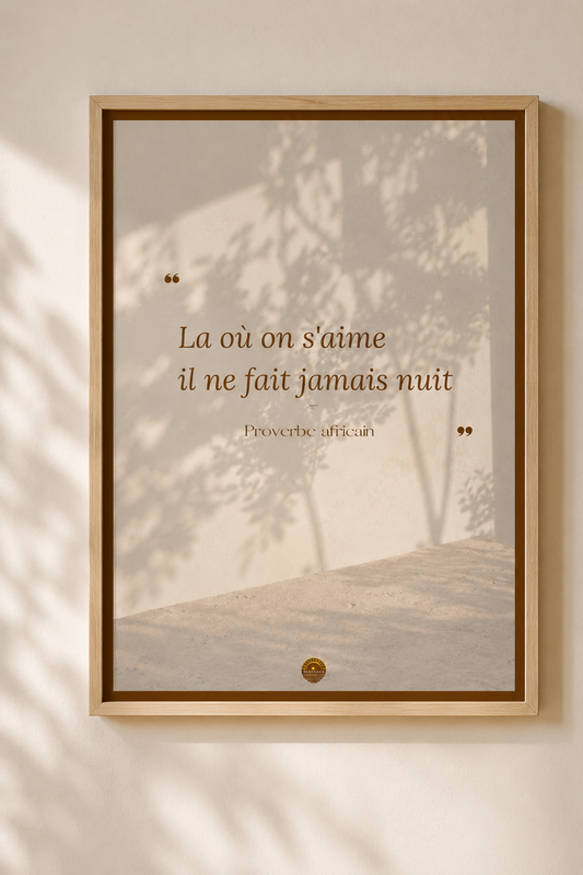 Affiche encadrée A3 — "Souviens-toi d'aimer"— Abbé Pierre