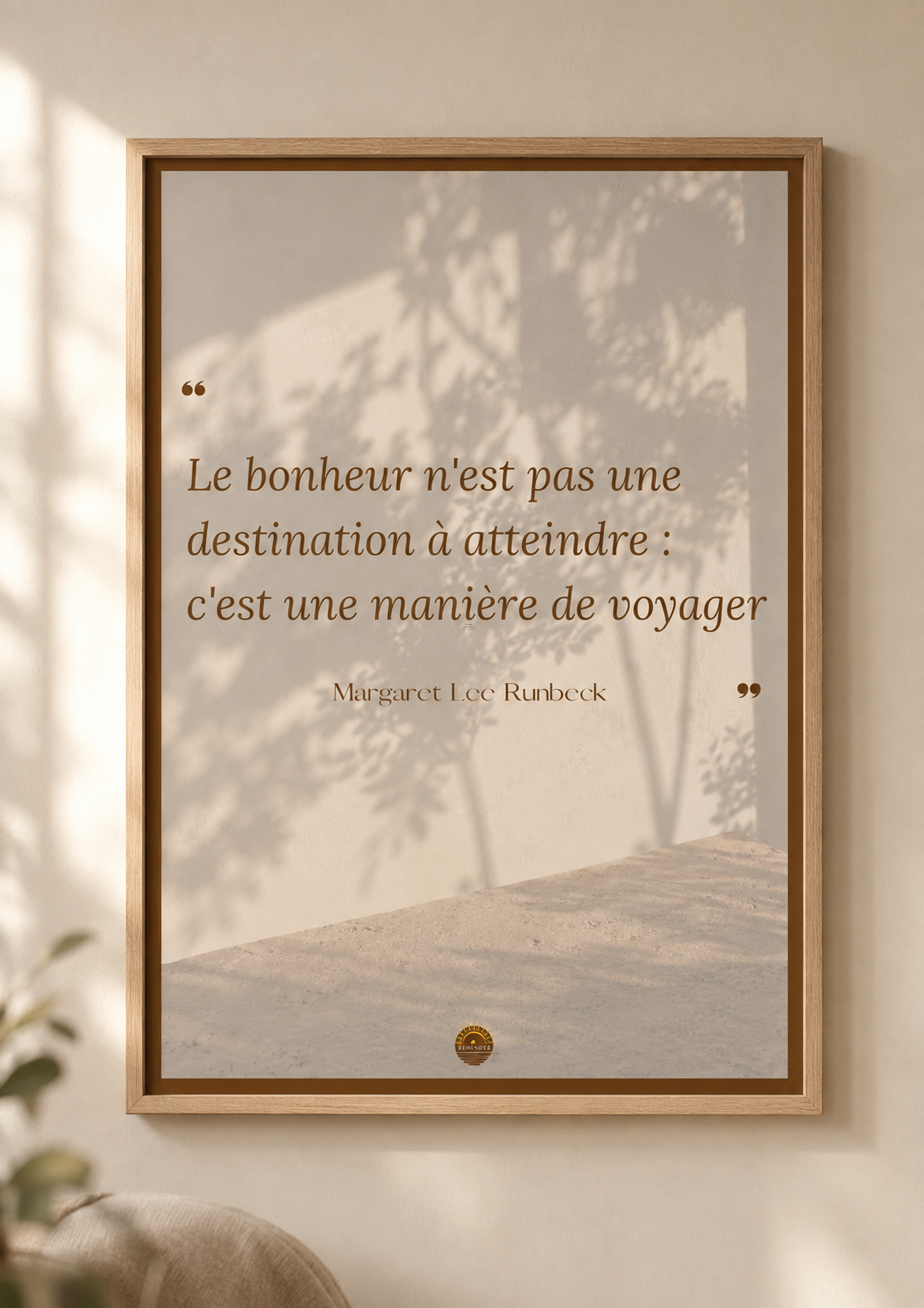 Affiche "Les yeux observent, le cœur comprend"
