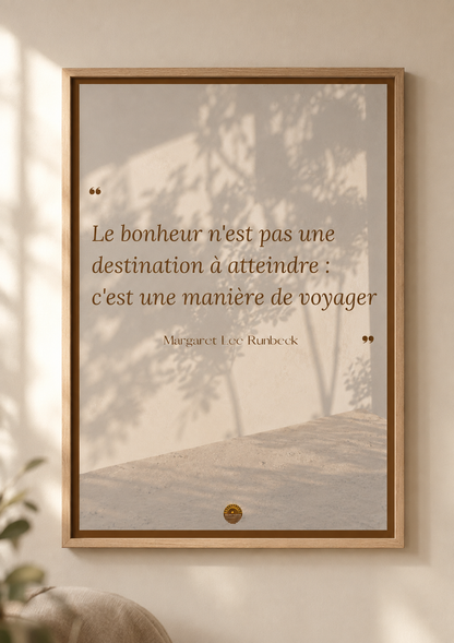Affiche "Les yeux observent, le cœur comprend"