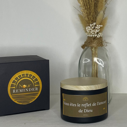 Bougie parfumée "Vous êtes le reflet de l'amour de Dieu"