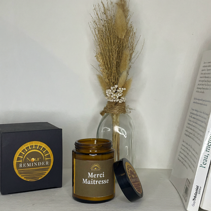 Bougie parfumée "Merci maîtresse"